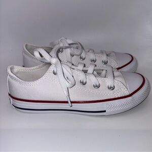 Converse White and Red Kids Sneakers
